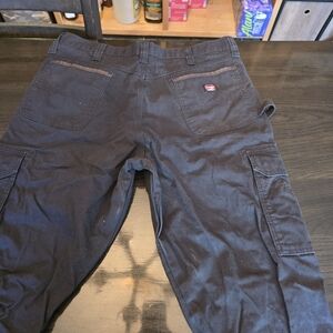 Wrangler  Workwear Men's Black Cargo Work Pants 36x32